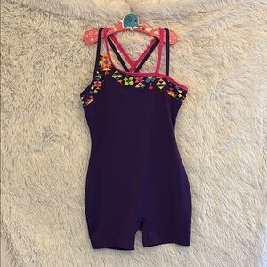 Circo Multicolor Geometric Leotard